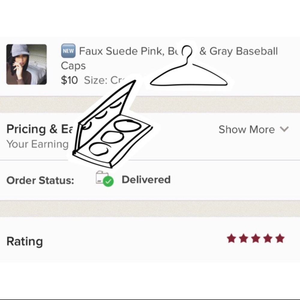 5 🌟 🎉 HP 🎉Faux Suede Baseball Cap - Gray - Picture 5 of 5